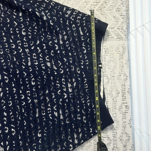 The Limited Black & Crème Stripes with Lace Overlay Skirt Sz 4 - Picture 4 of 10